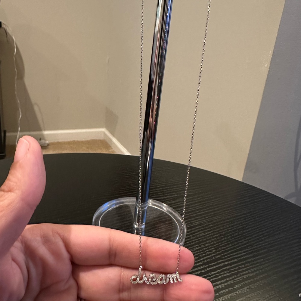 Dream Sterling Silver Rhodium Necklace